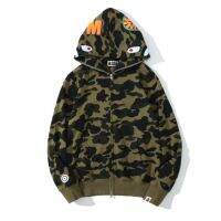 Bape เสื้อฮู้ดลายพรางปลาฉลาม,ใหม่เสื้อแจ็คเก็ตกีฬามีซิปผ้าฝ้ายคุณภาพสูงสำหรับทั้งผู้ชายและผู้หญิงฮิปฮอปฮาราจูกุปักลาย2021