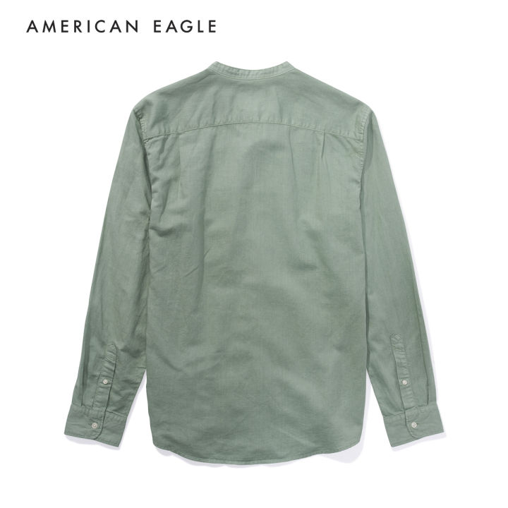 american-eagle-band-collar-linen-button-up-shirt-เสื้อเชิ้ต-ผู้ชาย-nmsh-015-1484-300