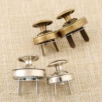 ▪ 10Pcs Metal Magnetic Snaps Rivets Stud Closure Clasp Buttons Fastener Press Buckles for DIY Purse Wallet Handbag Clothes 14/18mm