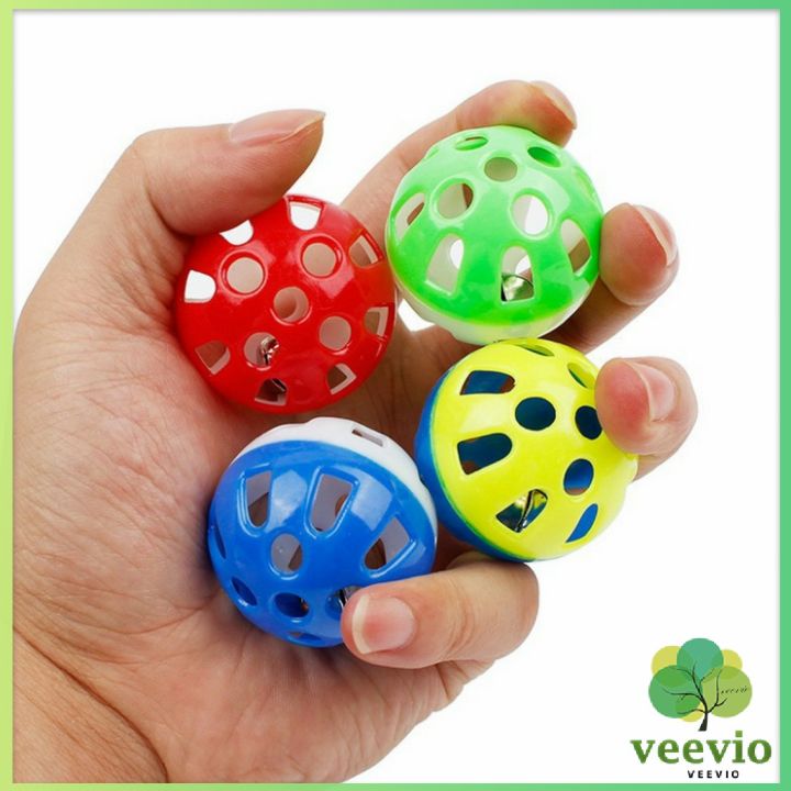 veevio-ลูกบอล-กุ๊งกิ๊ง-สองสีาสติกของเล่นสำหรับสัตว์เลี้ยง-ของเล่นหนู-two-color-ball-pet-toy-มีสินค้าพร้อมส่ง