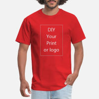 DIY Your Own Design Brand Picture Custom Print Men and Women DIY Cotton T-Shirt Short Sleeve Casual T-shirt Tops Dropshipping