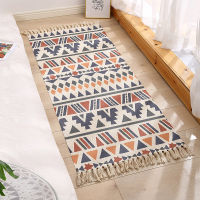 Cotton Linen With Tassel Carpet Retro Ethnic Style Rectangular Wall Tapestry Bathroom Living room Bedroom Bedside Rug Floor Mats