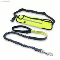 ☾ Dog rope reflective traction rope nylon running belt adjustment belt loop retractable small and medium-sized dog traction rope D