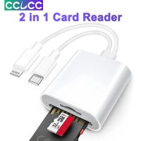 CCLCC เครื่องอ่านการ์ดความจำแบบ2 In 1สำหรับ Iph/ipad การ์ดรีดเดอร์ SD สำหรับ USB สำหรับระบบแอนดรอยด์ Type C การ์ดอ่านหน่วยความจำสำหรับ SD/Micro Sdhc/sdhxc