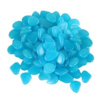 100Pcs Glow in the ,Decorative Luminous Stone for Outdoor Walkways,,Driveways or Fish Tank