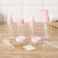 6Pcs/lot new portable travel empty bottle set cosmetics travel set press bottle sprayer travel sub-bottle set