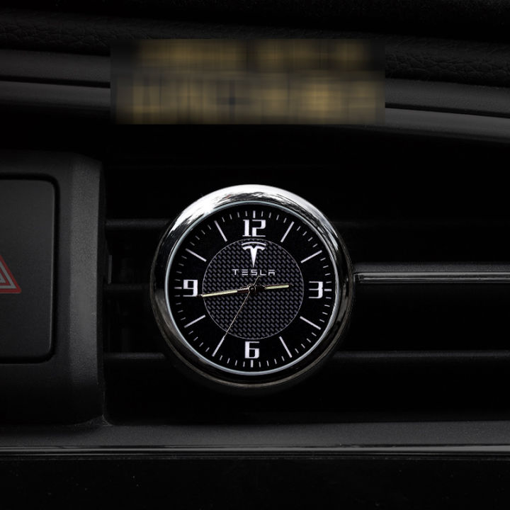 ส่องสว่างภายในรถนาฬิกาอิเล็กทรอนิกส์ตกแต่งที่มีโลโก้สำหรับ-bmw-ออดี้เปอโยต์-benz-รถยานพาหนะนาฬิกานาฬิกาควอทซ์