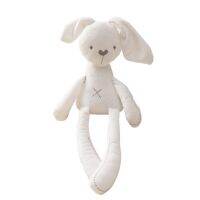 ที่นี่ตุ๊กตากระต่าย Baby Sleep Comfort Toy ของเล่นตุ๊กตา Beige ดึงดูดความสนใจของเด็กๆ