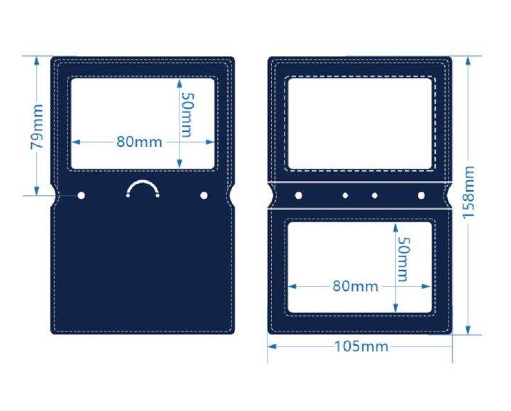 ซองหนังใส่บัตรประจำตัวซองใส่บัตรบัตรประชาชนสำหรับเด็กซองใส่บัตรมีที่ใส่บัตรประจำตัว