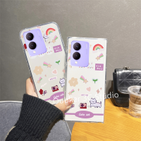 เคสโทรศัพท์ VIVOY17s VIVO Y17s เคส ปลอกข้อเสนอสุดพิเศษความคิดสร้างสรรค์การออกแบบใหม่แฟชั่น Suger Rabbit ซิลิโคนใสกันกระแทกโทรศัพท์มือถือปกอ่อน Case 2023