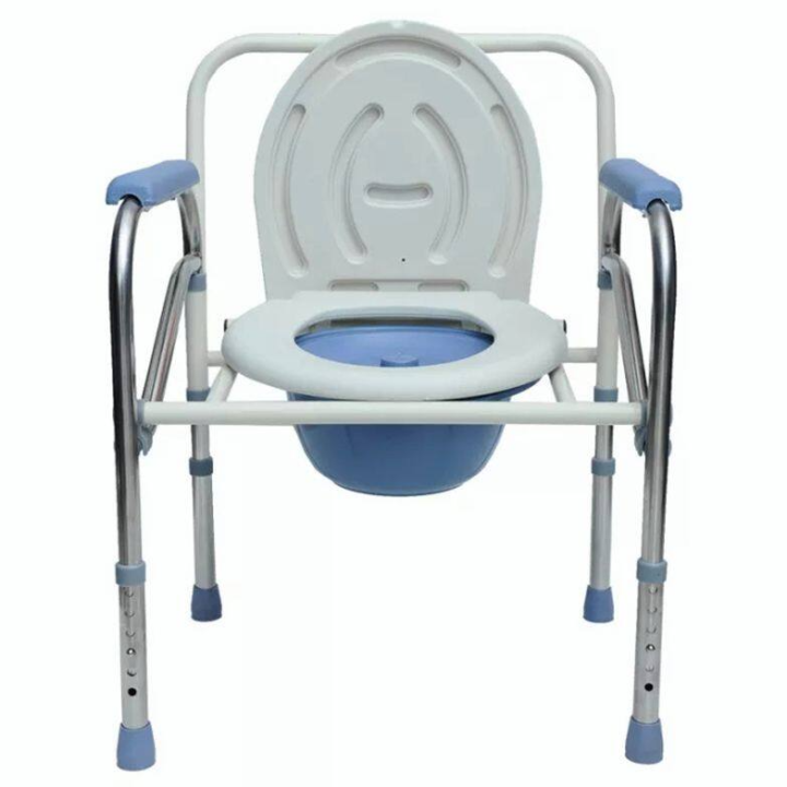 เก้าอี้นั่งถ่าย-เก้าอี้ขับถ่ายแบบพกพาพับได้ข้างเตียงห้องน้ำกระโถนเก้าอี้ห้องน้ำเก้าอี้ผู้สูงอายุคนพิการกันลื่น-ชักโครกเคลื่อนที่ผู้สูงอายุ-น้ำหนักเบาไม่เป็นสนิม-หญิงตั้งครรภ์-เก้าอี้ขับถ่าย-ที่นั่งส้ว