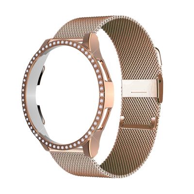 Diamond Case Metal Strap For Samsung Galaxy Watch 4 40mm 44mm /Watch 4 Classic 46mm 42mm Bracelet Galaxy Active 2 Band Strap