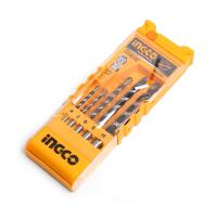 INGCO AKD3051 Masonary Drill Bit Set ชุดดอกสว่าน หัวสว่าน ดอกสว่านเจาะปูนก้านกลม 5 ตัวชุด ดอกสว่าน ดอกสว่านเจาะปูน ดอกสว่านเจาะคอนกรีต ดอกเจาะปูน