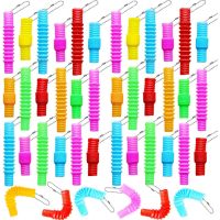 36PCS Mini Pop Tube พวงกุญแจ Fidget Sensory ของเล่น Fidget Pop หลอด Bulk Party Favors เด็กความเครียดบรรเทา Goodie กระเป๋า Stuffers