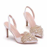 ❦☏▥ Women Wedding Shoes Pearl