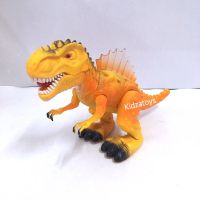ไดโนเสาร์ของเล่น ไดโนเสาร์ใส่ถ่านเดินได้ ส่ายหน้า สีส้ม