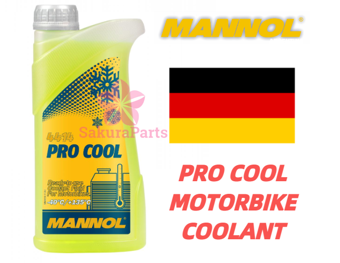 MANNOL 4414 Pro Cool Radiator Coolant for Motorbike Motorcycle 1L (MADE