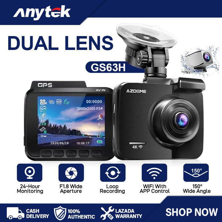 AZDOME GS63H Dash Cam 4K Built in WiFi GPS Car Dashboard Camera ...