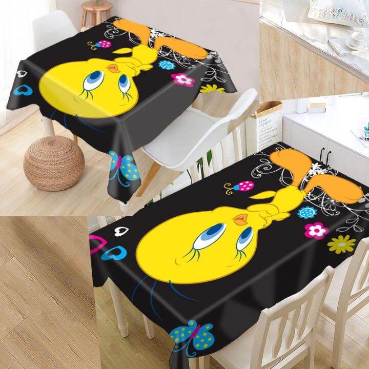 new-arrival-custom-baby-tweety-bird-table-cloth-waterproof-oxford-fabric-rectangular-tablecloth-home-party-tablecloth