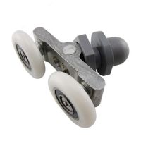 1pcs 19/23/25/27mm glass sliding door Swinging Double wheel Pulley Bearing Rollers Runners Wheels For Shower Cabin Accessories