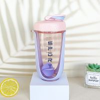 600Ml Blender Water Bottle Gym Shaker Protein Container Cocktail Drinking Mixing Cup Sports Supplement Whey Smoothies Milkshake