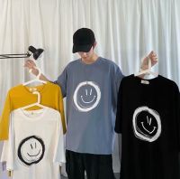 4 สี【ไซส์ M-8XL 】เสื้อยืดขนาดใหญ่เสื้อยืดยิ้มเสื้อยืดแขนสั้นฤดูร้อนเสื้อยืดแขนสั้นสำหรับวัยรุ่นหลวมสบายนักเรียนเสื้อยืดอินเทรนด์