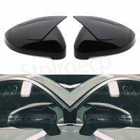 ABT-style Glossy Black Side Rear View Rearview Mirror Replace Cap Cover For Audi A4 S4 RS4 B9 2016 -22 A5 S5 RS5 8W6 Car Styling