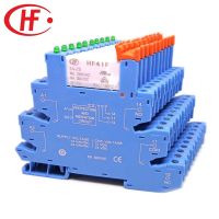 【hot】✣ 10pcs HF41F 24-ZS 12-ZS 5V 12V 24V 230V 6A 1CO Slim/SSR Relay Mount Screw with and Circuit Wafer relay