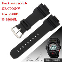 สร้อยข้อมือ16มม.สายนาฬิกาซิลิโคนสำหรับ Casio G7900สายรัดข้อมือ G-7900SL GW-7900B GR-7900NV ชายยางผู้ชายนาฬิกาข้อมือ