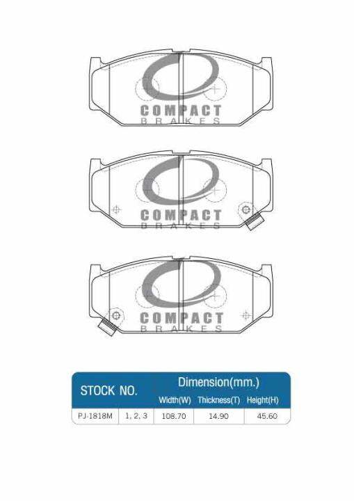 compact-brakes-ผ้าเบรคหน้าสำหรับ-suzuki-swift-1-5-gl-ga-ปี-2010-on-สวิฟท์-dcc-1818