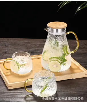 Glass Pitcher With Lid,2500ml - Glass Water Pitcher Hot/cold Water Jug,  Juice And Iced Tea Beverage Carafe With Lid - Pitchers - AliExpress