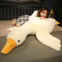 Big white goose pillow plush toy goose comforting doll lying duck big goose pillow bed sleeping doll