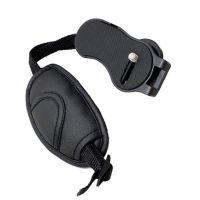 jfjg✷۩  1Pcs Leather Hand Grip Wrist Cameras Suitable (Black)