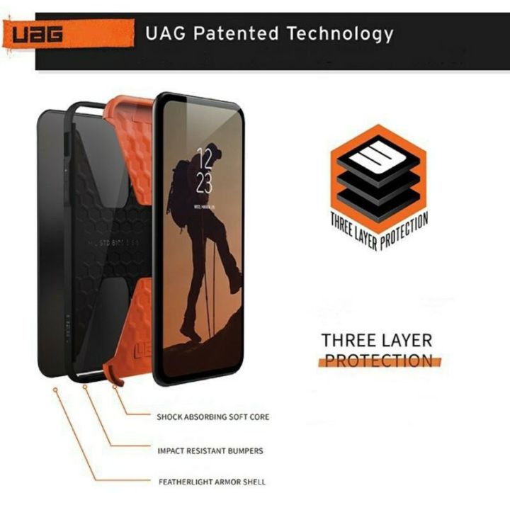 uag-civilian-series-case-for-ip-13promax-12-i12pro-i12promax-se-7-8-7-8-11-11-pro-11-pro-max-ผิวสัมผัสด้าน