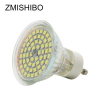 Zmishibo หลอดไฟ Led Gu10ความสว่างสูง220V 3W 60led แก้วใสพร้อมฝาครอบไฟสปอร์ตไลท์เหมาะสำหรับโคมไฟติดเพดานคริสตัลติดผนัง