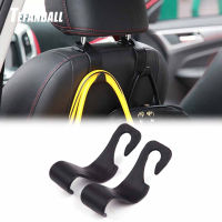 2PcsSet Universal Car Seat Back Hooks Hanger Auto Organizer for Grocery Trunk Coat Purse Bag Sundry Hook Headrest Mount Storage