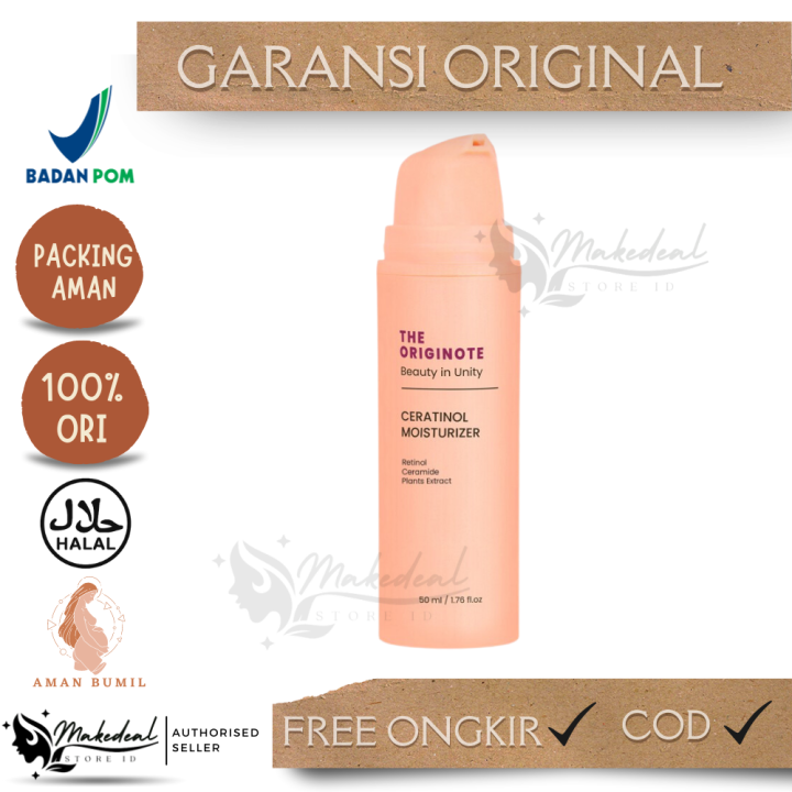The originote ceratinol moisturizer yang diformulasikan dengan 3 jenis