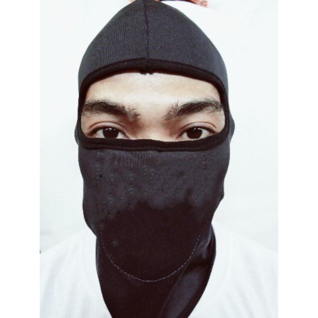 ☉HALO MOTOR MOTORCYCLE BONNET MASK( plain black only )♔ | Lazada PH