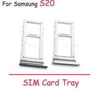 สำหรับ Samsung Galaxy S20 S20และอัลตร้าซิมการ์ดที่ใส่ถาดสล็อตอะไหล่อะแดปเตอร์ซ่อมแซมชิ้นส่วน