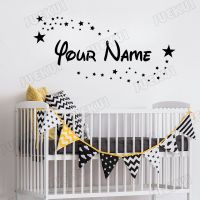 【LZ】✷❃  Font   Stars Personalized Name Removable Wall Stickers for Kids Room Home Murals Vinyl Wall Decals Bedroom Babies Murals TA91