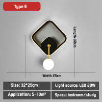 Hot Sale Led Black And Gold Wall Lamp Simple Art Indoor Home Decoration Modern Living Room Corridor Bedside