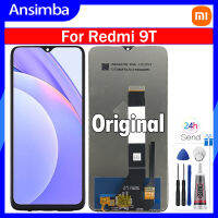 Ansimba จอ LCD แบบดั้งเดิมสำหรับ Xiaomi Redmi 9T อะไหล่ Xiaomi ชิ้นส่วนจอสัมผัสแอลซีดีของเครื่องแปลงดิจิทัล Xiaomi Redmi J19S 9T หน้าจอ M2010J19SY M2010J19SG