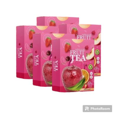 FRUIT TEA COLLAGEN  ชาผลไม้ ไฟเบอร์ผลไม้ พุงหาย ขับถ่ายคล่อง น้ำตาล 0%  ( 5 กล่อง)