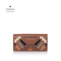 [ NASHA MADE IN MARS ] Etienne Continental wallet  Steak กระเป๋าสตางค์หนังวัวสีน้ำตาลเข้ม