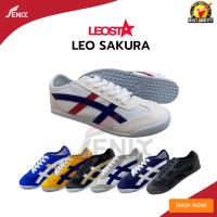 รองเท้าผ้าใบ ไซส์ 36-44 LEO SAKURA รองเท้าผ้าใบทรงOnitsuka