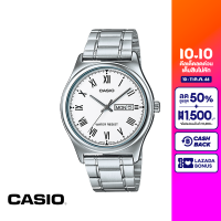 CASIO นาฬิกาข้อมือ CASIO รุ่น MTP-V006D-7BUDF วัสดุสเตนเลสสตีล สีขาว