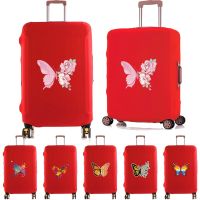 Luggage Suitcase Protector Cover Elastic Dust Bag for 18 28 Inch Traveler Accessories Butterfly Print Travel Protective Case