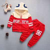 New Spring Autumn Baby Casual Tracksuit Children Boys Girls Hoodies Pants 2Pcssets Kid Cotton Clothing Infant Fashion Sportwear