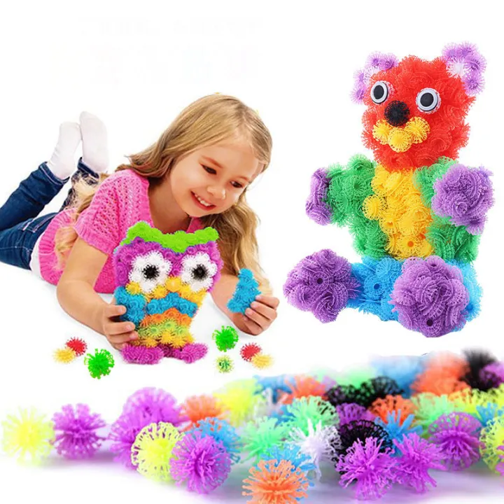 Creative Children DIY Sticky Puffy Ball toy Flexible Puffy Ball Squeeze