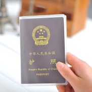 Vỏ bọc hộ chiếu - Bao đựng passport trong suốt nhựa PVC chống thấm nước có